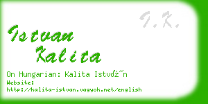 istvan kalita business card